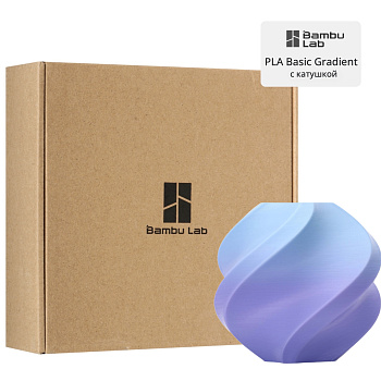 Филамент Bambu Lab PLA Basic Gradient 1кг, RFID (с катушкой) Blueberry Bubblegum 1090