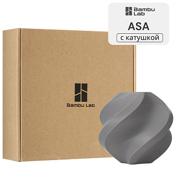 Филамент Bambu Lab ASA 1кг, RFID (с катушкой) Gray (45102)