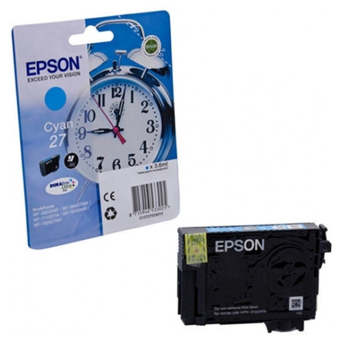 Картридж Epson C13T27024022 (T2702) голубой