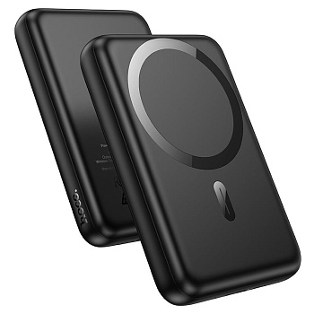 Внешний аккумулятор Hoco J141 Grace PD20W Magnetic, 10000mAh с беспроводной зарядкой, черный