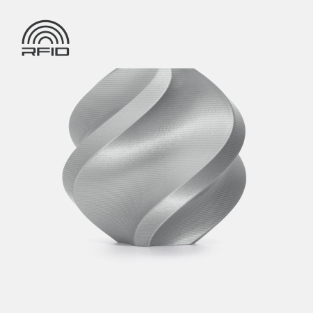 Филамент Bambu Lab PLA Basic 1кг, RFID (с катушкой) Silver (10102)