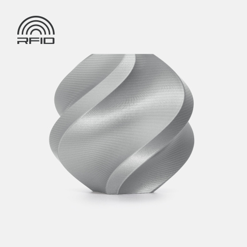 Филамент Bambu Lab PLA Basic 1кг, RFID (с катушкой) Silver (10102)