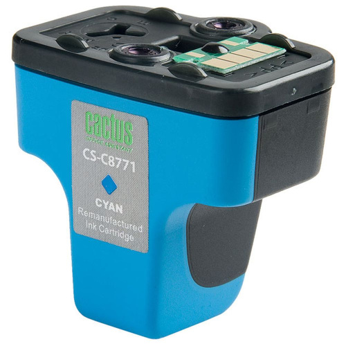 Картридж Cactus C8771H (CS-C8771) 177 голубой для HP