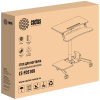 Стол для ноутбука Cactus 71x39.2x75-110см, на колесах, МДФ, белый (CS-FDS108WWT)