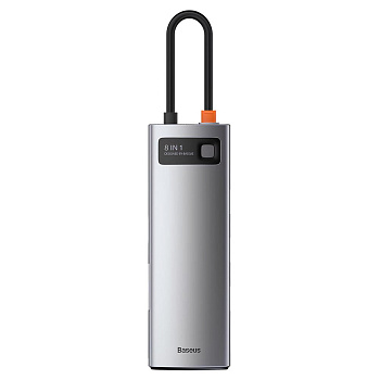 Разветвитель Baseus 8в1 hub Metal Gleam Series Multifunctional Type-C, CAHUB-CV0G