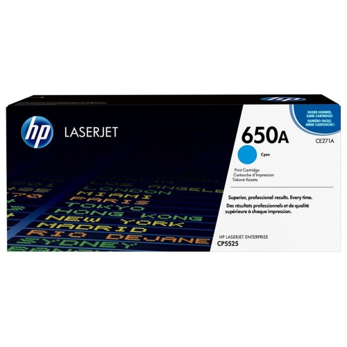 Картридж HP CE271A (650A) голубой