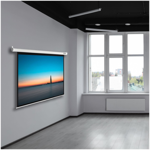 Экран Cactus 220x138см SIlverMotoExpert, 100", 16:10 настенно-потол, эл.привод, CS-PSSME-220X138-WT