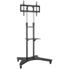 Стойка для телевизора напольная Cactus 37"-75", на колесах, до 81.6кг, черная, CS-ST31