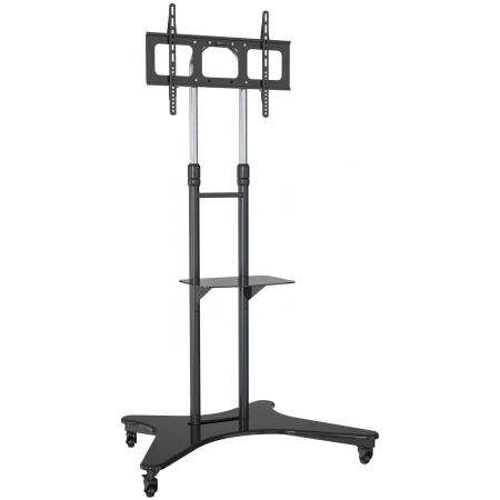 Стойка для телевизора напольная Cactus 37"-75", на колесах, до 81.6кг, черная, CS-ST31