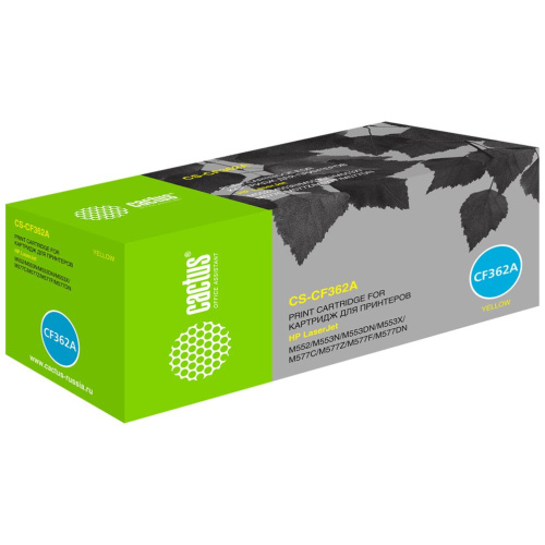 Картридж Cactus CF362A (CS-CF362A) 508A желтый для HP