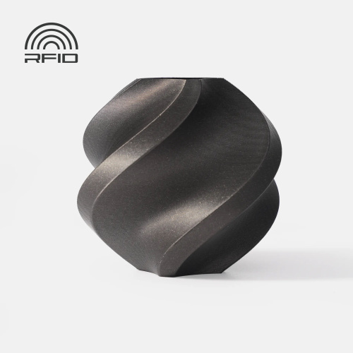 Филамент Bambu Lab PLA Metal 1кг, RFID (с катушкой) Iron Gray Metallic (13100)