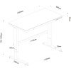 Стол компьютерный Cactus 120x60x72-120см, электрорегулировка по высоте (CS-EGD-BBK)