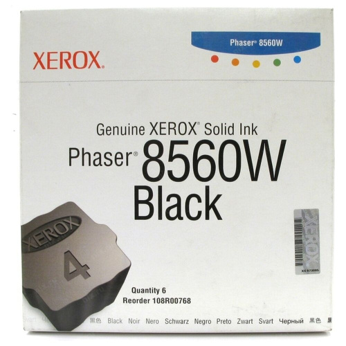Твердые чернила Xerox 108R00768 черный 6 шт/уп