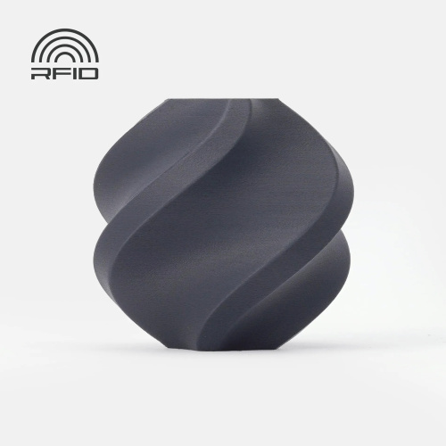 Филамент Bambu Lab PLA-CF 1кг, RFID (без катушки) Lava Gray (14101)