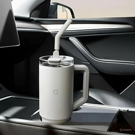 Термокружка Xiaomi Mijia Sippy Cup 1L (MJXGB01RM) серый металлик