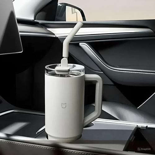 Термокружка Xiaomi Mijia Sippy Cup 1L (MJXGB01RM) серый металлик