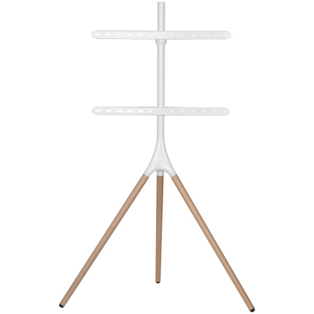 Подставка для телевизора напольная Cactus 45"-65", до 32кг, белая/береза, CS-ST1246WTBCH
