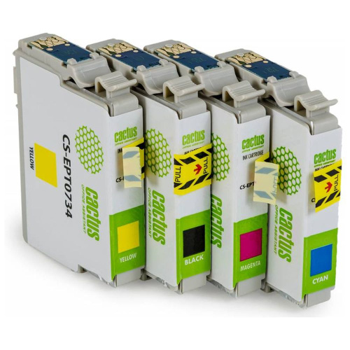 Набор картриджей Cactus T0735 (CS-EPT0735) 4 шт для Epson