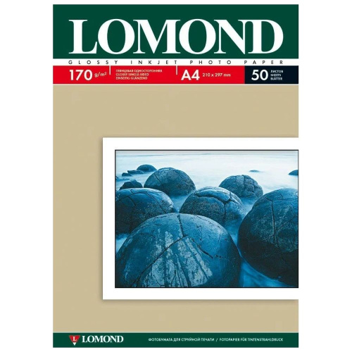 Фотобумага Lomond A6 глянцевая, односторонняя, 170 г/м2, 50 листов 0102150