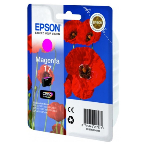 Картридж Epson T17034A (T1703, C13T17034A10) пурпурный