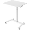 Стол для ноутбука Cactus 80x60x78-121см, на колесах, МДФ, белый (CS-FDS102WWT)