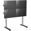Стойка для телевизора напольная Cactus 32"-70" до 50кг черная (мобильная) CS-FS-TV4-PRO