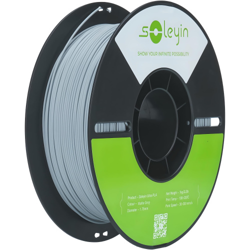 Филамент Creality Soleyin Ultra PLA 1кг, 1.75мм Matte Gray