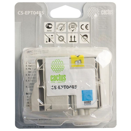 Картридж Cactus T0485 (CS-EPT0485) светло-голубой для Epson