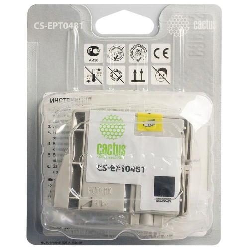 Картридж Cactus T0481 (CS-EPT0481) черный для Epson