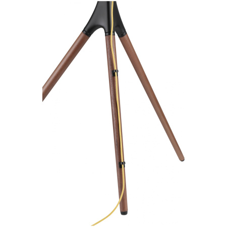 Подставка для телевизора напольная Cactus 45"-65", до 32кг, черная/орех, CS-ST1246BKWN