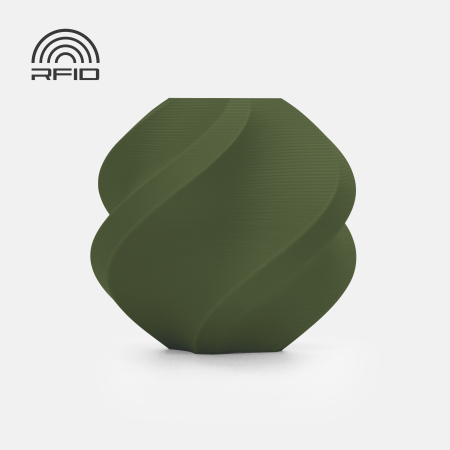 Филамент Bambu Lab PLA Matte 1кг, RFID (без катушки) Matte Dark Green (11501)