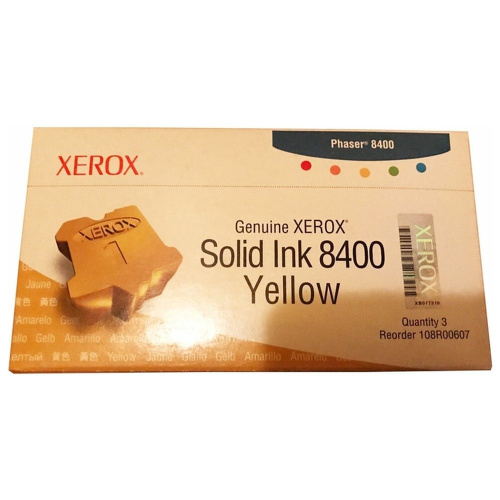 Твердые чернила Xerox 108R00607 желтый 3 шт/уп