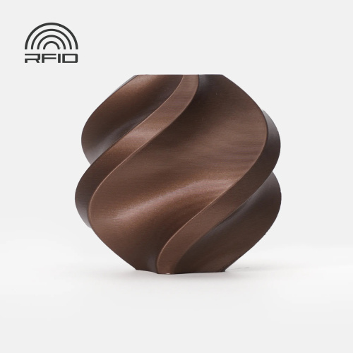 Филамент Bambu Lab PLA Metal 1кг, RFID (с катушкой) Copper Brown Metallic (13800)