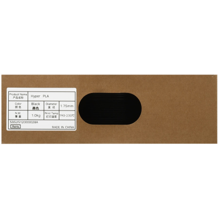 Филамент Creality Hyper PLA 1кг, 1.75мм Black