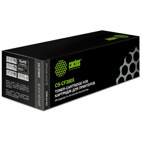 Картридж Cactus CF380X (CS-CF380X) 312X черный для HP