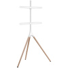 Подставка для телевизора напольная Cactus 45"-65", до 32кг, белая/береза, CS-ST1246WTBCH