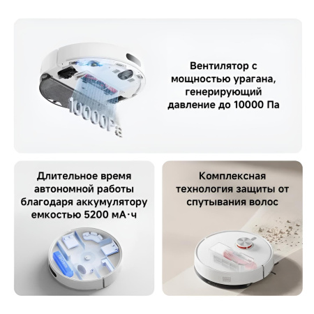 Робот-пылесос Xiaomi Robot Vacuum S40 (OV81) BHR084AEU Global, белый