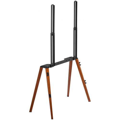 Подставка для телевизора напольная Cactus 43"-65", до 40кг, черная/орех, CS-ST3644BKWN