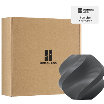 Филамент Bambu Lab PLA Lite 1кг, RFID (с катушкой) Dark Gray (16102)