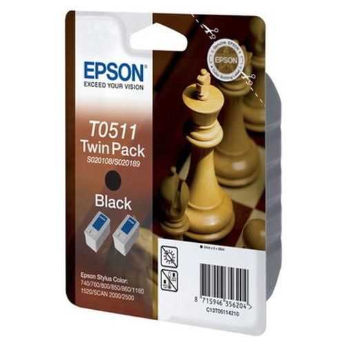 Набор картриджей Epson C13T05114210 (T0511) Multi Pack