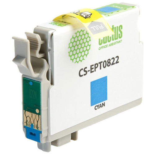 Картридж Cactus T0822 (CS-EPT0822) голубой для Epson