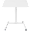 Стол для ноутбука Cactus 80x60x78-121см, на колесах, МДФ, белый (CS-FDS102WWT)