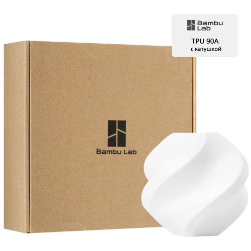 Филамент Bambu Lab TPU 90A 1кг (с катушкой) White (51105)