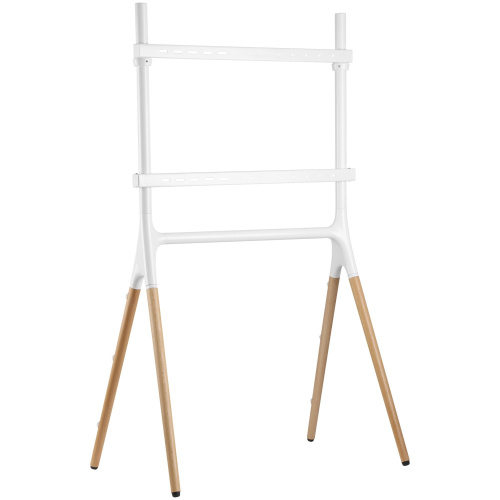 Подставка для телевизора напольная Cactus 49"-70", до 40кг, белая/береза, CS-ST1247WTBCH