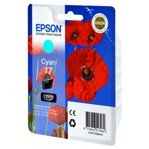 Картридж Epson T17024A (T1702, C13T17024A10) голубой