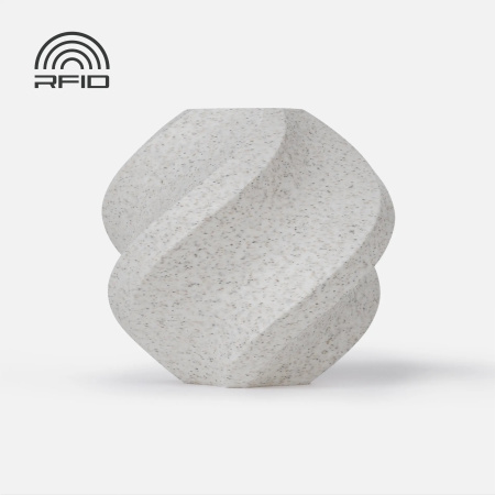 Филамент Bambu Lab PLA Marble 1кг, RFID (с катушкой) White Marble (13103)
