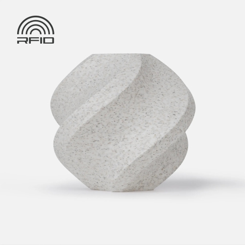 Филамент Bambu Lab PLA Marble 1кг, RFID (с катушкой) White Marble (13103)