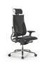 Кресло компьютерное МЕТТА Y 2DM B2-10D - Infinity, черный (бежевая строчка) z252342808