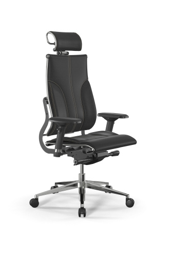 Кресло компьютерное МЕТТА Y 2DM B2-10D - Infinity, черный (бежевая строчка) z252342808