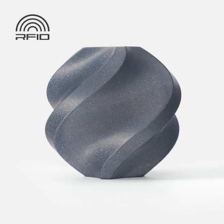Филамент Bambu Lab PLA Sparkle 1кг, RFID (с катушкой) Slate Gray Sparkle (13102)